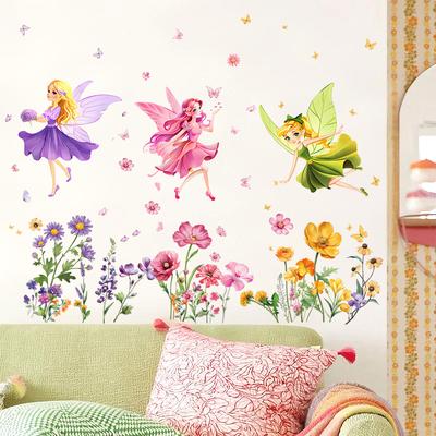 Cute Fairy Butterfly Removable Wall Stickers Creative Home Decor