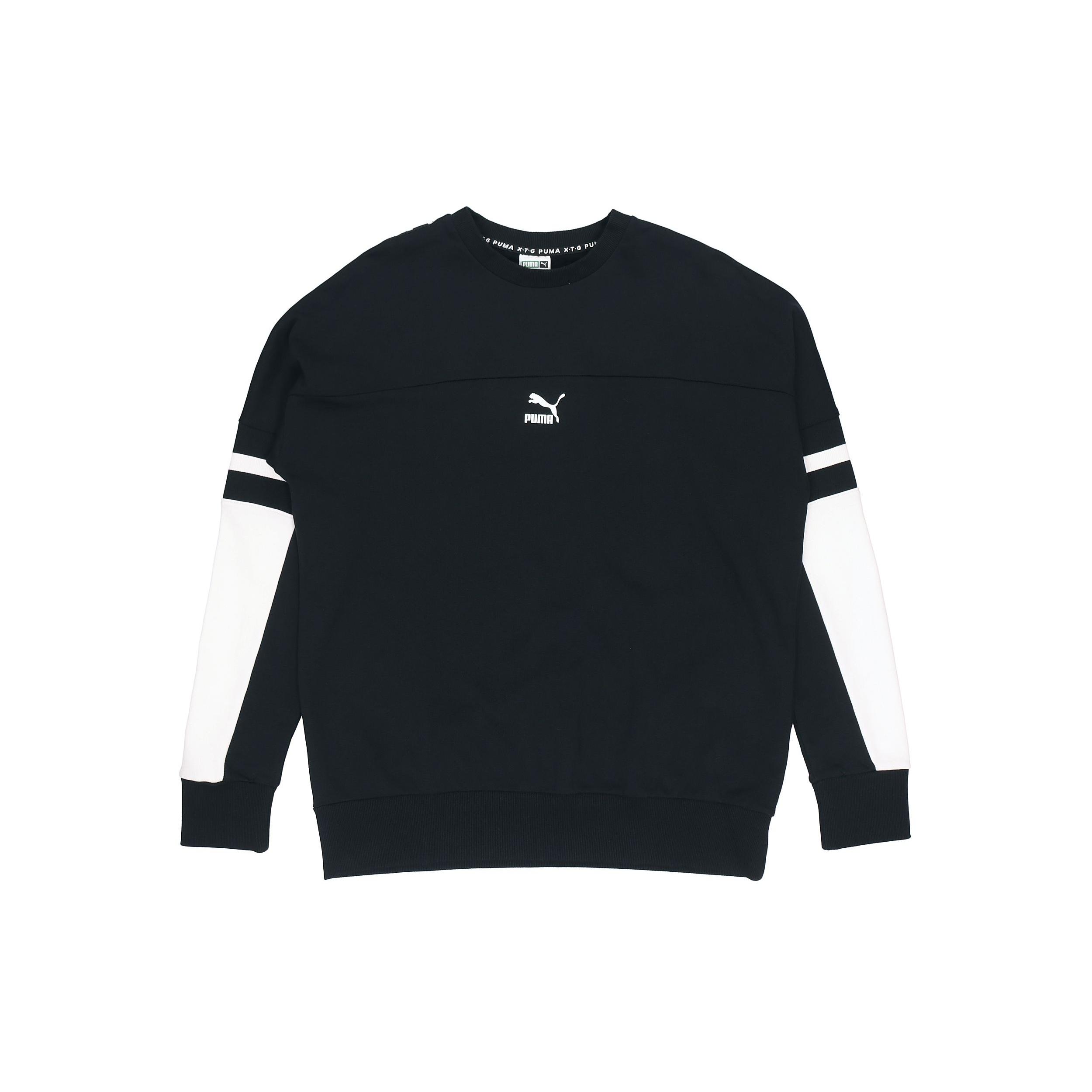 PUMA Casual Sports Round Neck Long Sleeves Black Men s 595872-01 XXL
