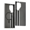 High-End Carbon Fibre Texture Magnetic Case For Samsung Galaxy S23 S24 S25 S26 Ultra Plus Anti-Scratch Shockproof PC Phone Cover