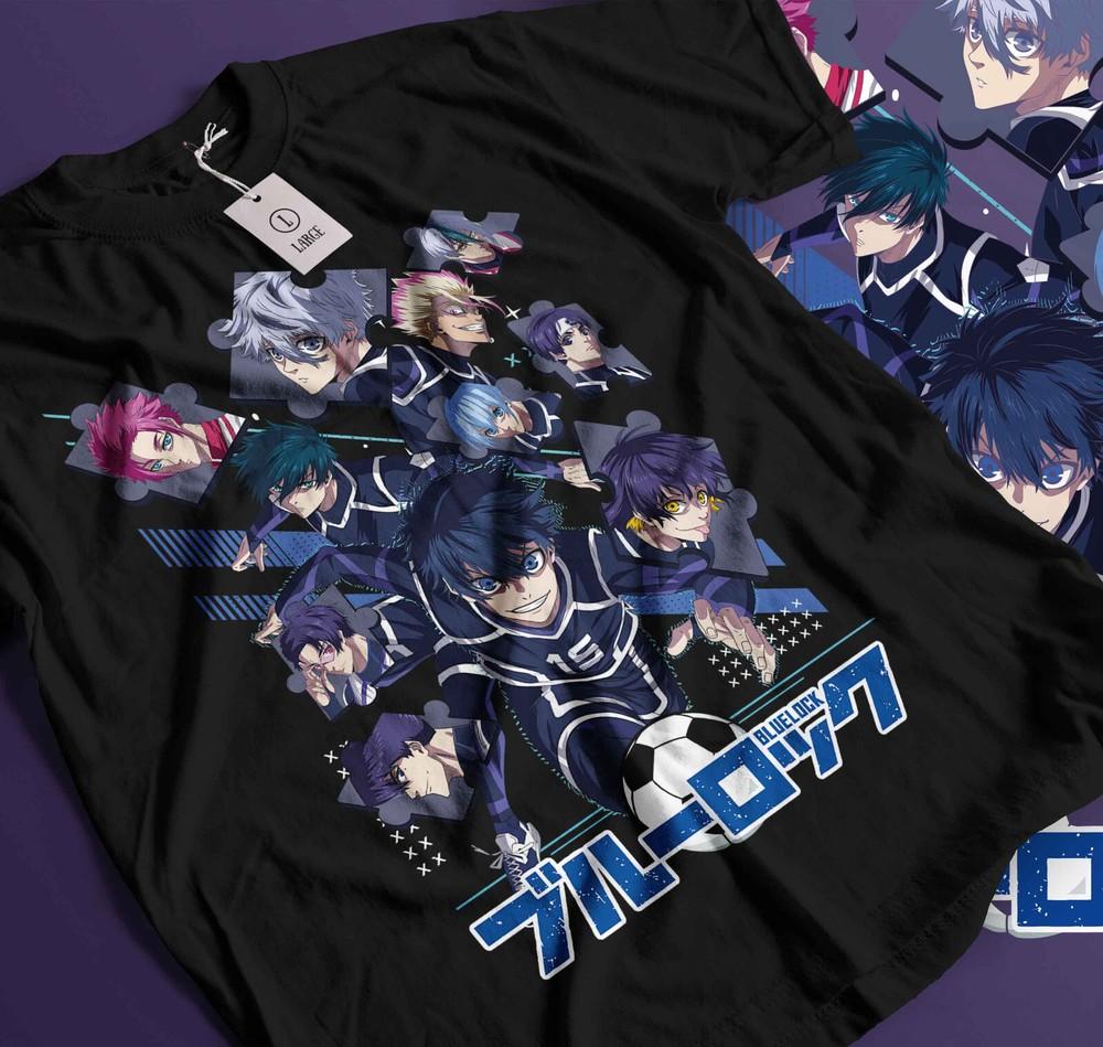 

blue lock Team T-shirt Yoichi Isagi Meguru Bachira Kunigami Rin I Anime Shir442 XL