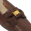 Makellose Salvatore Ferragamo Pumps Vara-Schleife Braunes Leder Damen Gebraucht