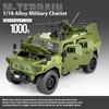 1/18 DongFeng Warrior Military Armored Serie Off Road ORV Alloy Metal Diecast Model Car Sound & Light Collectibles Birthday Gift