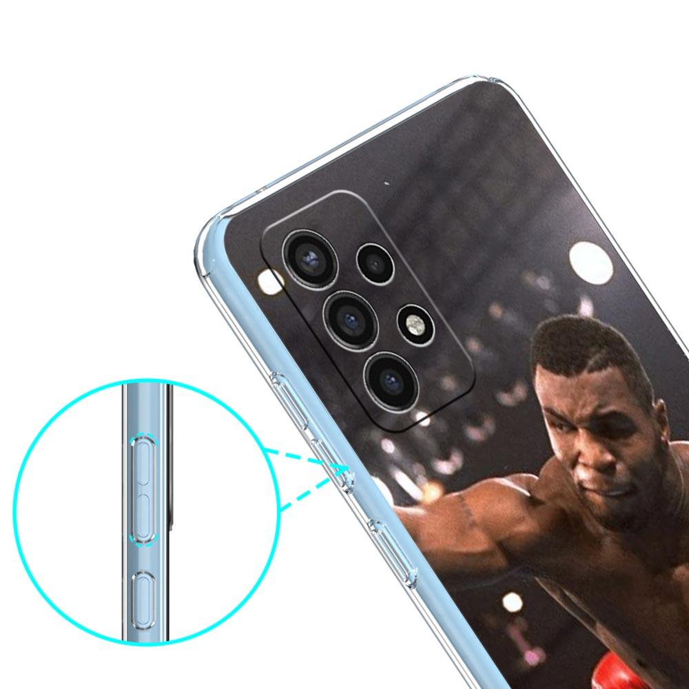 Case For Samsung Galaxy A13 A23 A33 A53 A73 5G A51 A71 A21S A12 A11 A31 A41 A01 A03s A52 A32 A22 Clear Cover Mike Tyson Boxer