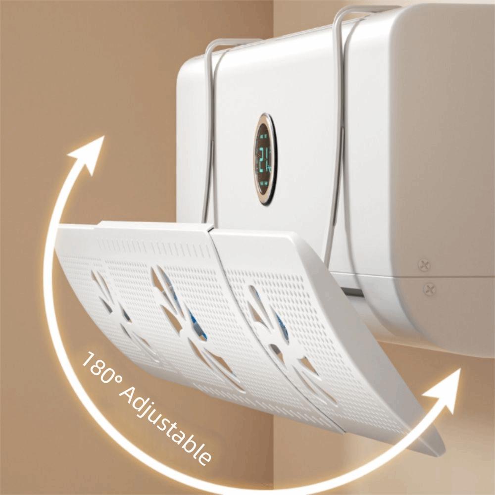 With 3 Fans Adjustable Air Vent Baffle Adjustable AC Vent Baffle Conditioner Baffle For Bedroom