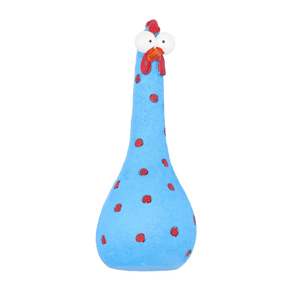 Chicken Statue Long Neck Microlandschaft Hand Crafted Resin Animal Garden Statues for Garden Yard