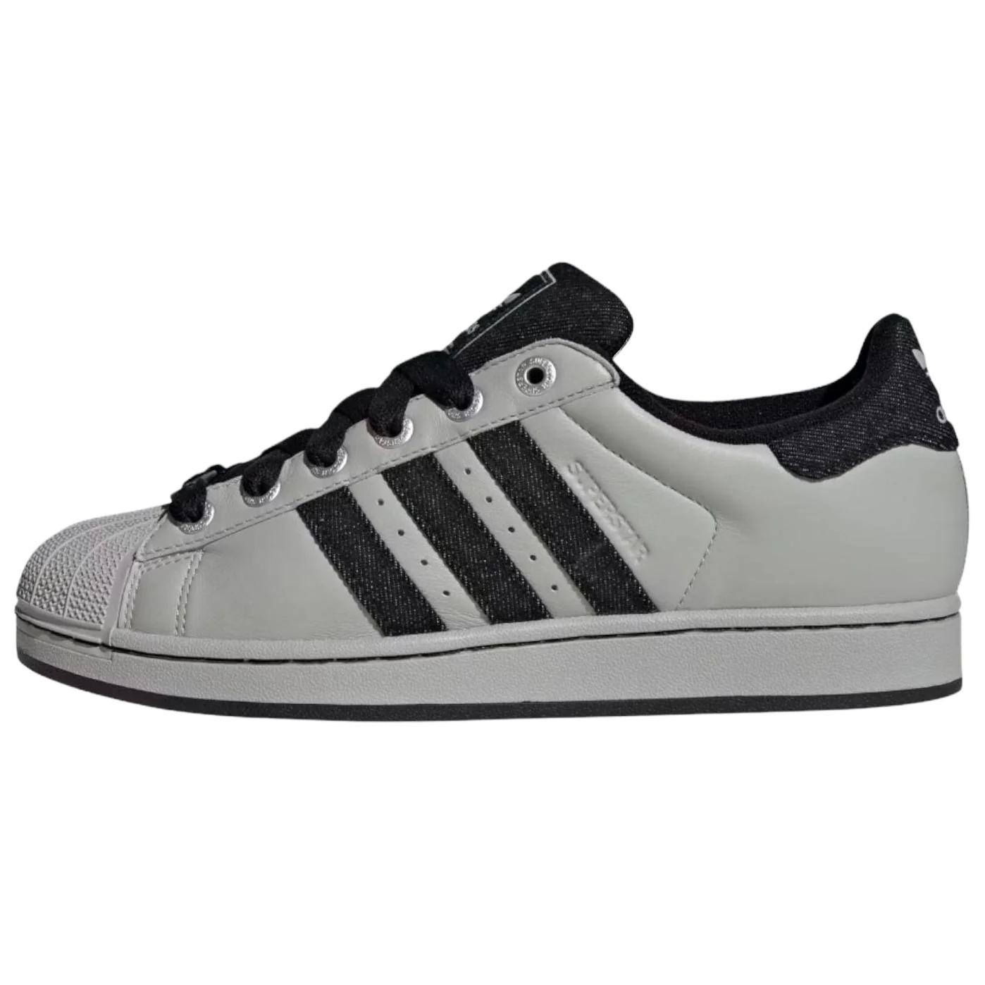 Adidas Originals Superstar 2 Textile, Leather Low top Skateboard Shoes Unisex Gray Black JP8760 44