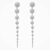 Pearl Long Dangle Earrings For Women With Elegant Office Wear Accessory