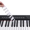 Piano Keyboard Stickers 88/61 Keys, Removable Music Notes Labels for Beginners, PVC Piano Key Labels, Silicone Piano Notes Guide