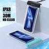Solid Color Waterproof Phone Bag Hanging Rope Mobile Phone Pouch Floating Phone Dry Cover Phone