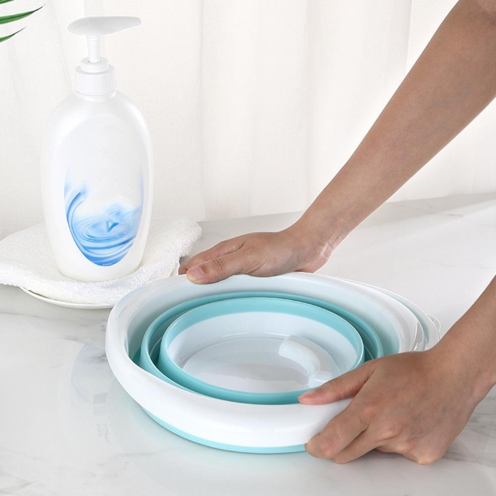 Portable Folding Water Bucket Thickened Collapsible Wash Basin Water Splashing Festival