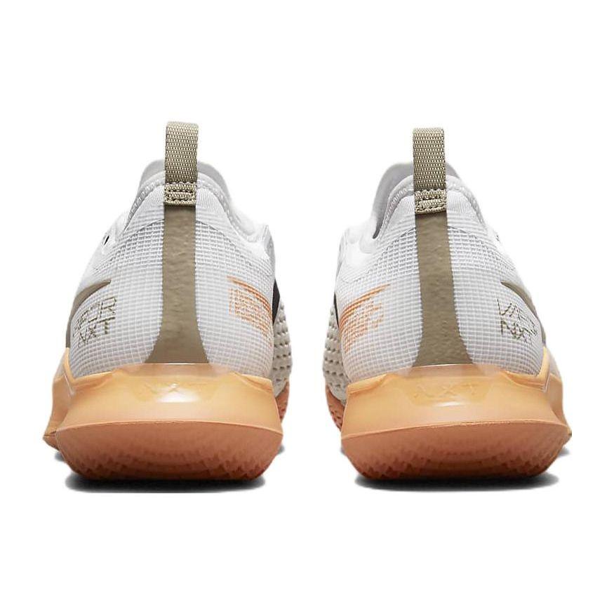 Nike Court React Vapor NXT Bianco Orange Trance Scarpe da Ginnastica da Uomo Light-Bone Kaki CV0724-103