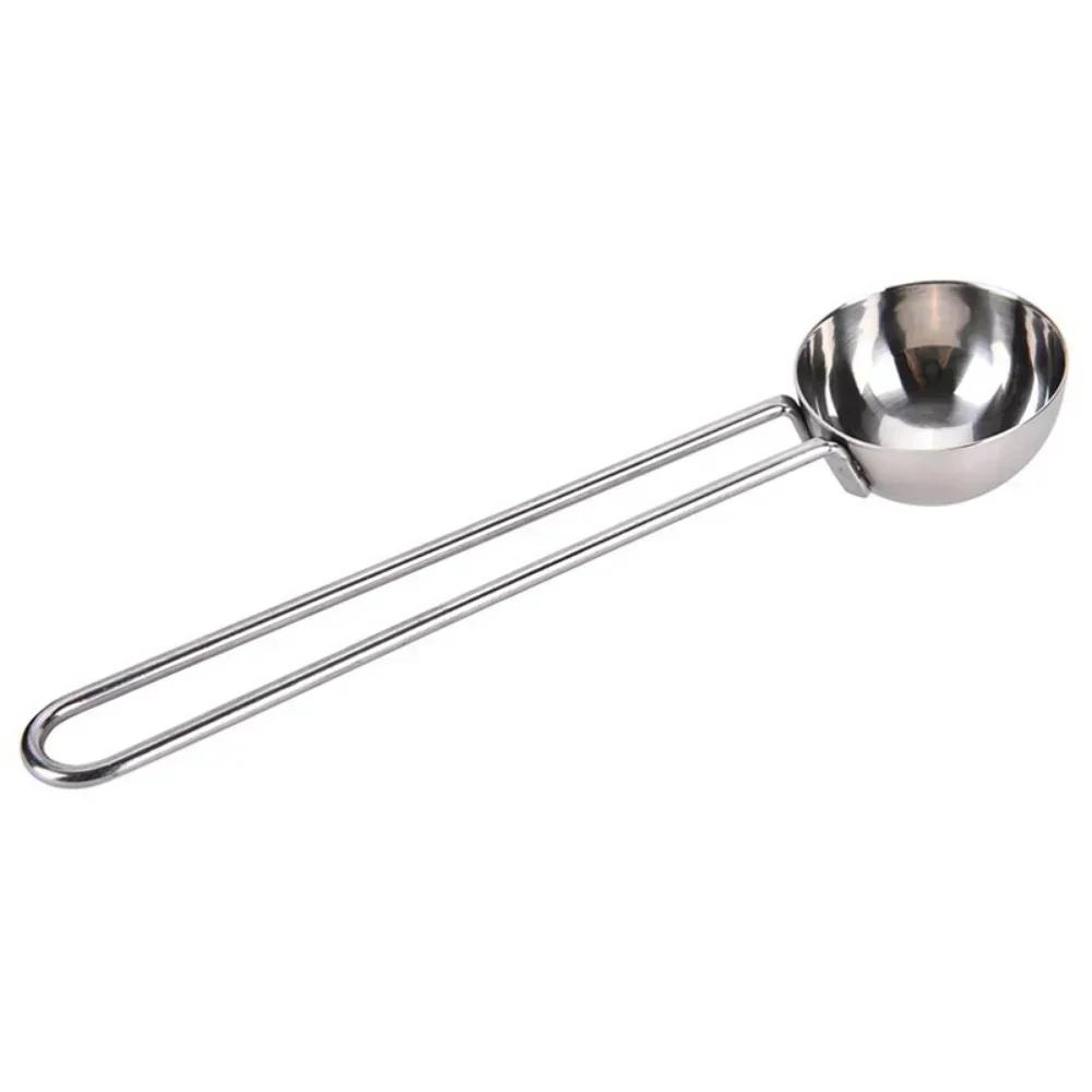 Stainless Steel Long Handled Coffee Spoon Tea Spice Measuring Scoop Longhandled Stirring Kitchen Tool Accessorie Coffee Maker