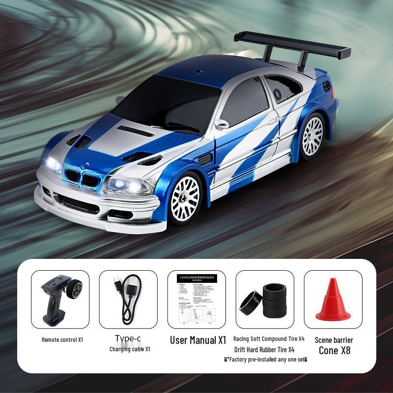 1:43 Scale Drift RC Car - Four-Wheel Drive, Indoor Mini Toy for Kids