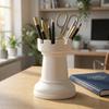 Multi-function Chess-Shaped Pen Holder Plastic Makeup Brush Storage Cup Desktop Organizer  Home