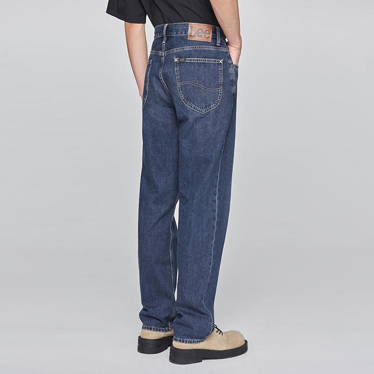 Lee Jeans Men's Dark Blue Moderate Straight Fit Pants LMB251753203487A02983