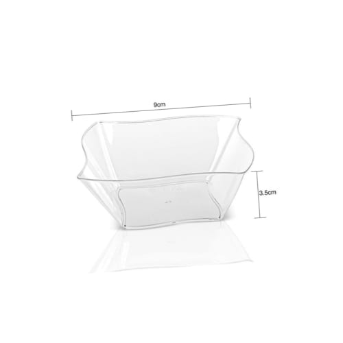 SEWACC 48 Disposable Plastic Dessert Cups for Ice Cream and Pudding