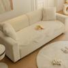 Plush Sofa Cushion Winter Thickened Special-shaped Cushion Non-slip Leather Sofa Cover New Cover Cloth Towel
