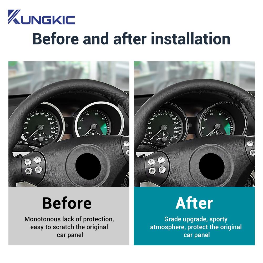 Dashboard Trim Sticker van Koolstofvezel voor Mercedes Benz SLK R171 2004-2010 Interieur Accessoires