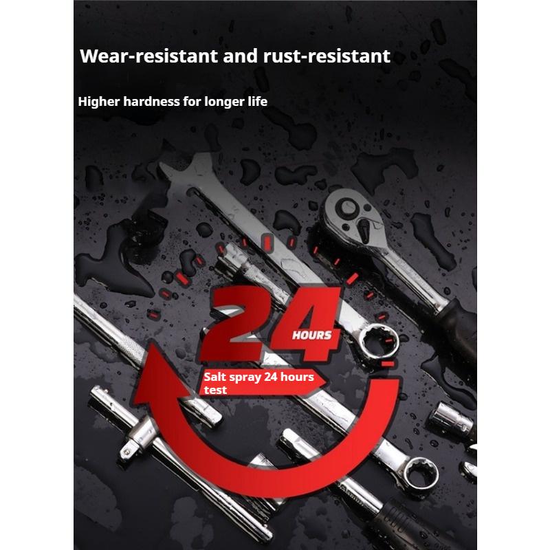 46 buc cheie tubulară cu clichet pentru reparații auto