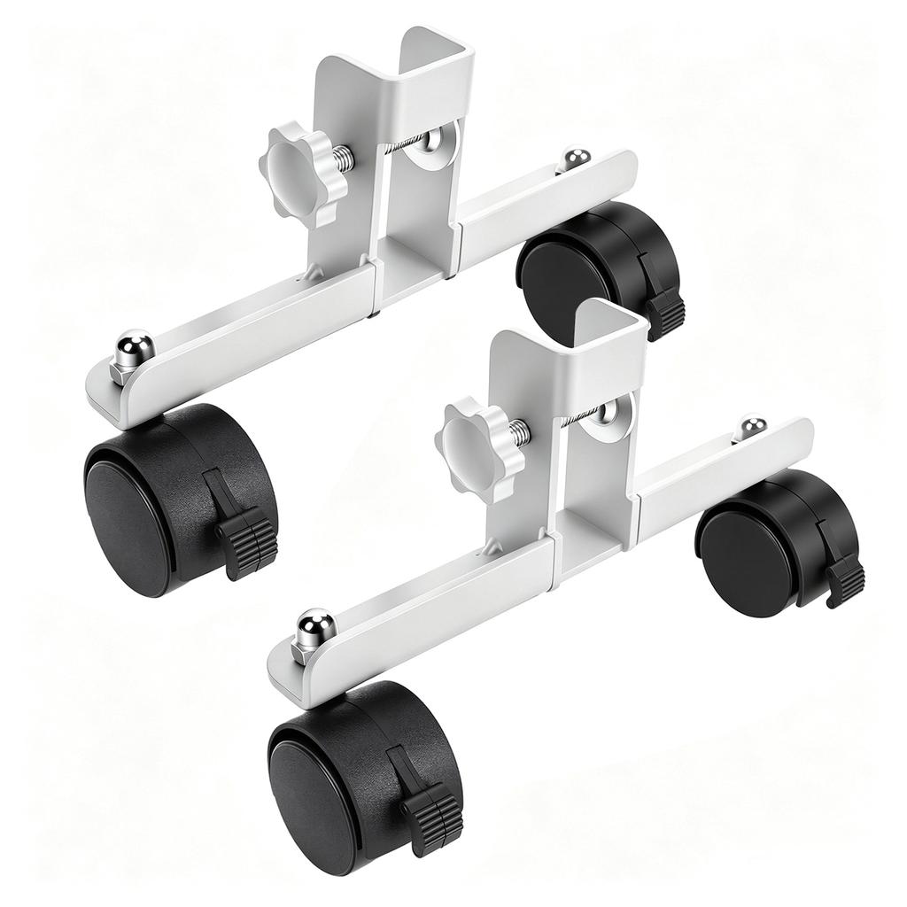 Universal Feet for Infrared Heaters, Freestanding Feet with Lockable Swivel Casters for Wall Mounted Infrared Heating