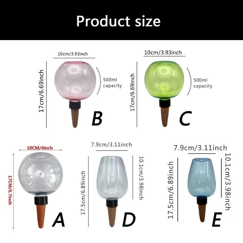 24TE 6Pcs Plant Water Drippers Plant Waterer Bulbs Watering Globes Plant Automatic Irrigation Device for Indoor Outdoor
