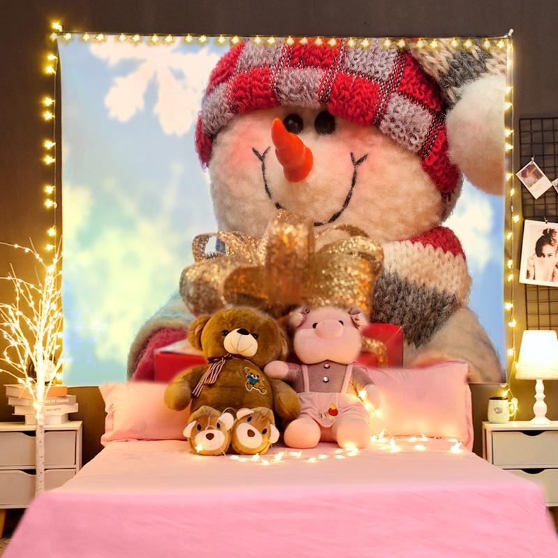 Christmas Tapestry Room Decor Fabric Backdrop Wall Hanging for Bedroom Popular Online Direct Machine Washable Polyester Modern