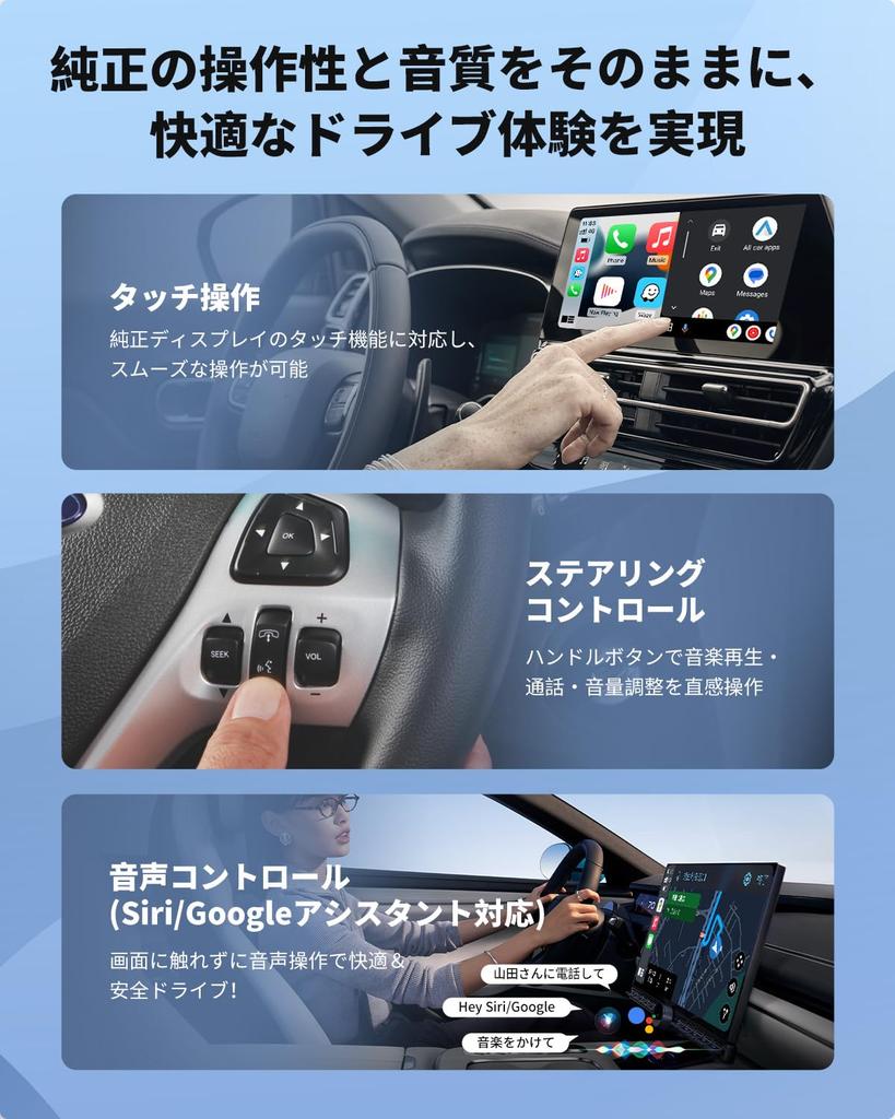 OTTOCAST Wireless Auto Adapter for Mini Compatible with Genuine Wired Auto Compatible Supports Bluetooth Music and Plug Automatic Compatible with Over
