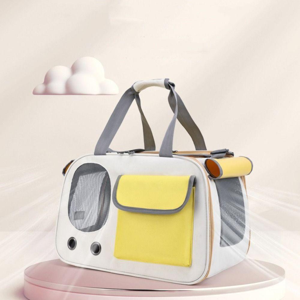 Foldable Cat Outdoor Bag Breathable Pet Shoulder Bag Practical Pet Handbag  Transport