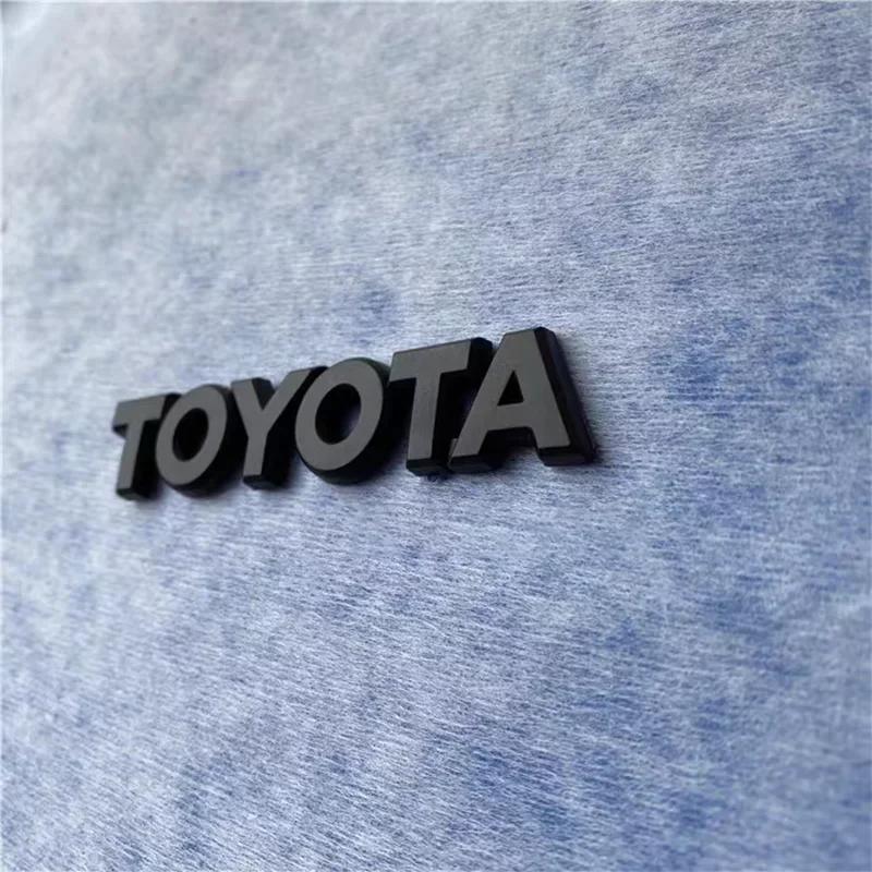 Hub Caps 3D Emblem Stickers For Toyota Front and Rear Car Logo GT86 Modification RAV4 Corolla Camry Prado Crown REIZ CHR