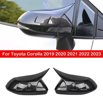 For Toyota Corolla - Car Rearview Side Mirror Cover Horn Wing Cap Exterior Door Rear View Case Trim Shell Housing Add On