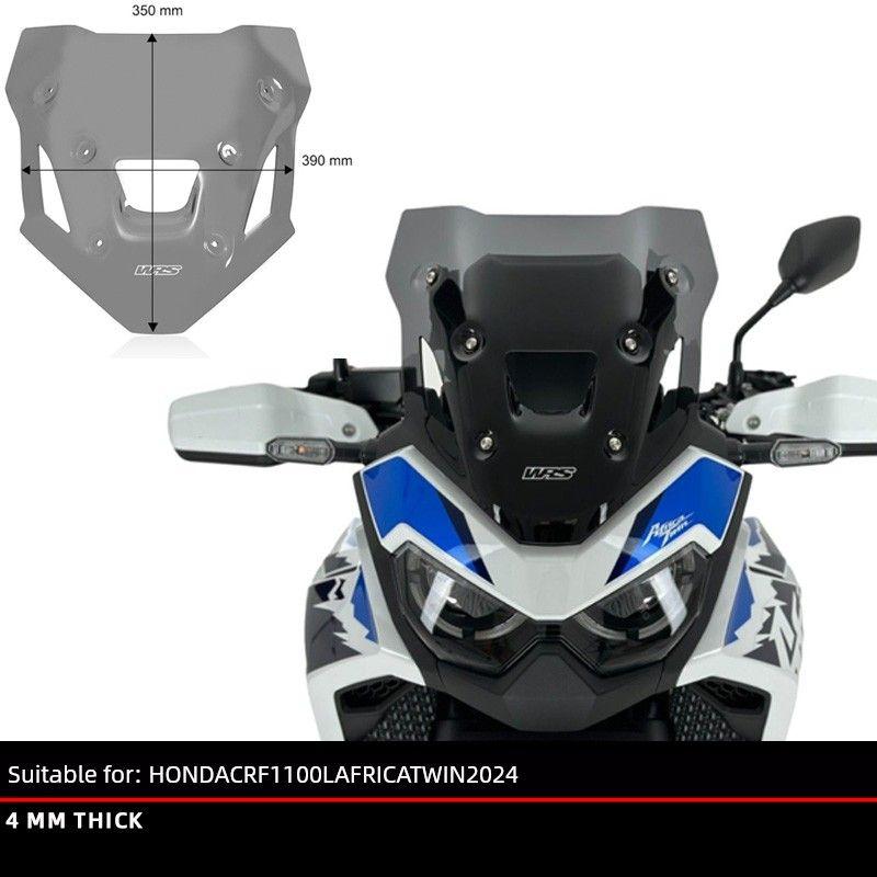 

Applicable to Crf1100l Africa Twin ADV Italy WRs Windshield Restoration Heightened Non-Double 24 350mm deep smoked 24 New arrival plate(HO071FS)