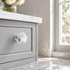 10pcs 30mm Diameter Cabinet Knobs Silver-Transparent Cabinet Door Handles  Cupboard