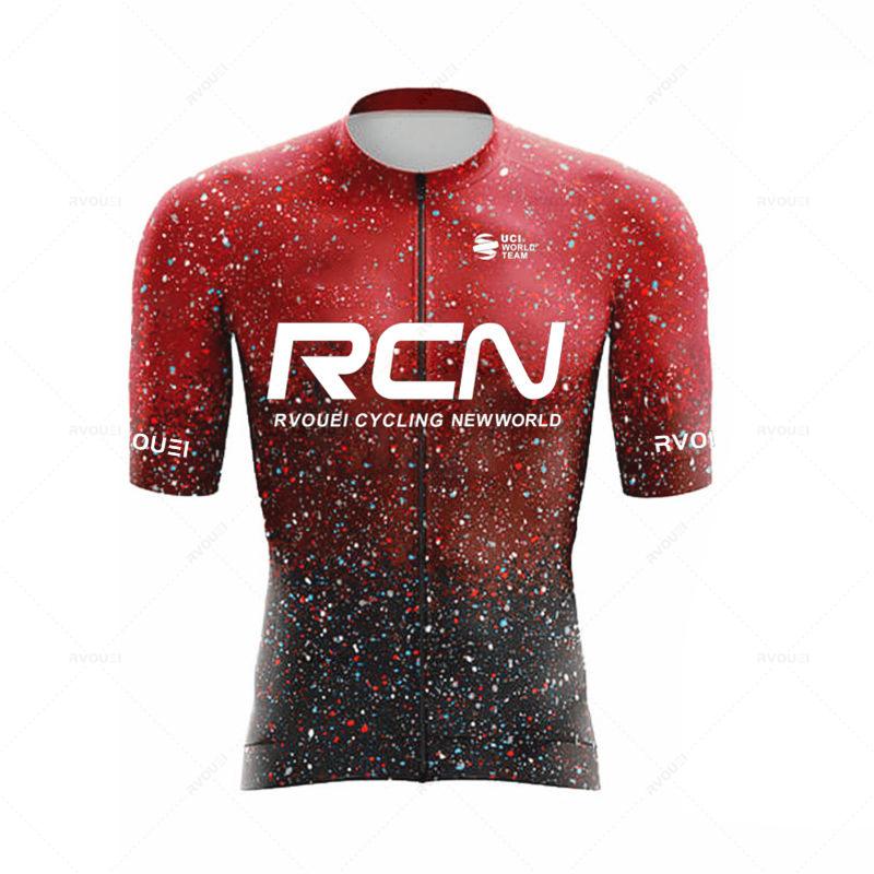 Ropa De Ciclismo 2025 RCN Neuankunft Sommer Herren Kurzarm Radtrikot Triathlon Team MTB Mountain Race Radbekleidung