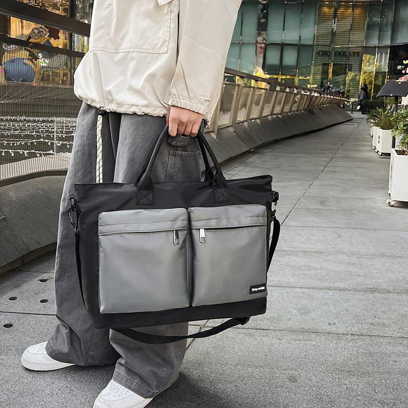 Large Capaci Nylon Busin Casual Crossbody Bag Single Oulder Commuter Ort Trip Travel Bag Handheld Mailman Bag