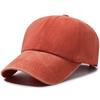 Processed Pure Color Washed Baseball Cap for Men and Women, Same Style Fashioneasiest for Match Small Single Processing Large Head Circumference