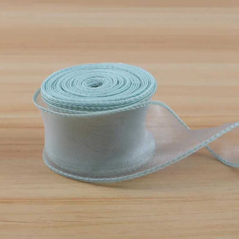 10 Yards Soft Fishtail Organza Ribbon Eco-Friendly Sheer Craft Ribbon for Gift Box Wrapping Bridal Shower DIY Handmade Ornaments