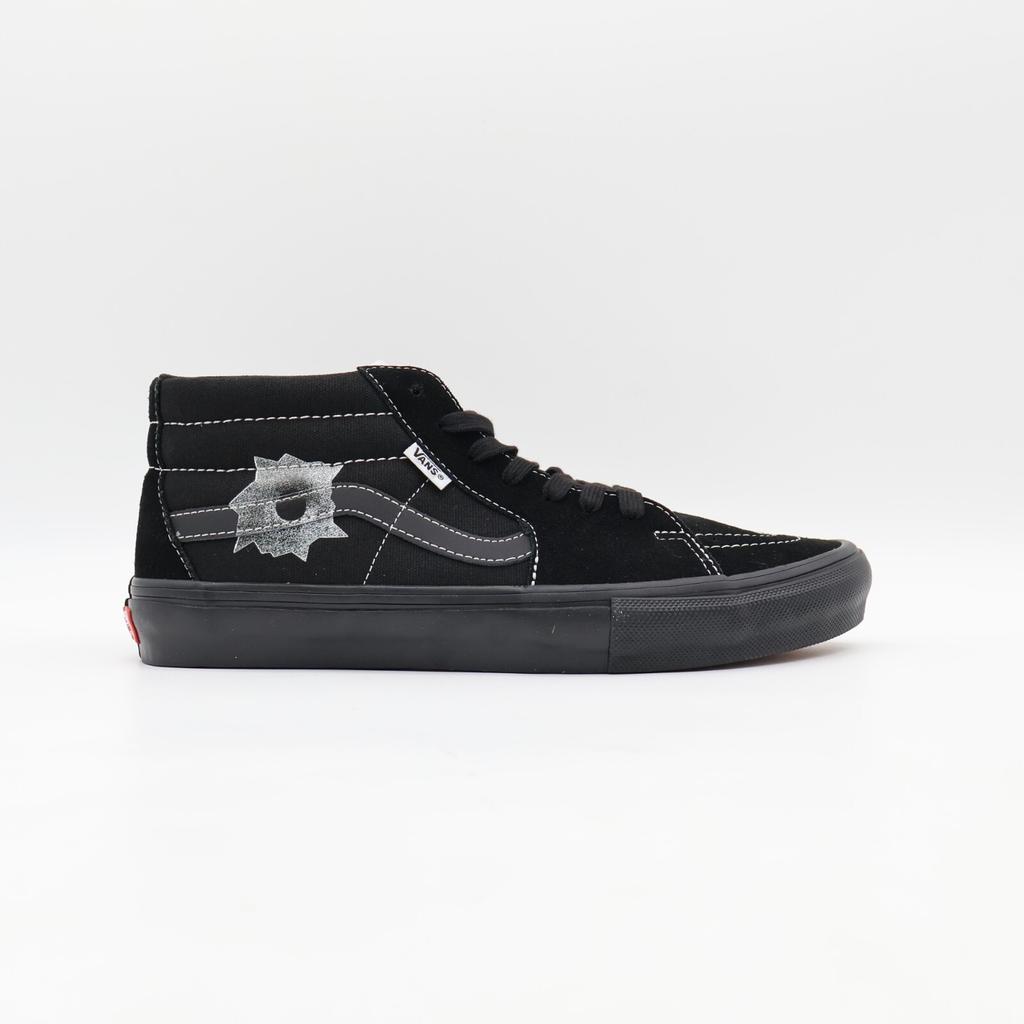 VN0A5KS1BLK Nate Lowman Supreme Vans Skate Grosso Mid Bullet Hole Black (Men's)