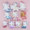 Unicorn Mermaid Rainbow Plush Keychain With Stretching Clip For Anime Fans
