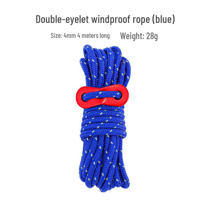 

Светоотражающий ветрозащитный тент 4 мм, 4 м длиной, регулируемая оттяжка для навеса для кемпинга на открытом воздухе