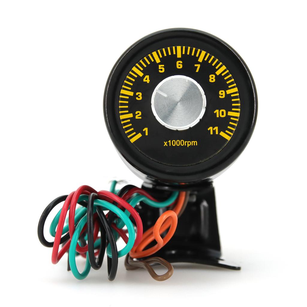 Universal 1000-11000 RPM Adjustable Tachometer Gauge Red LED Pro Shift Light Car Meter With Cover Auto Accessories