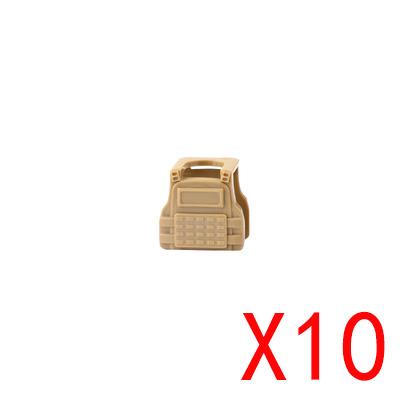 MOC City Building Blocks Weapons Accessories Special Forces Tactical Vest Armor Body Figure Helmet Equipment Pack Brick K062
