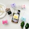 Small Fresh Bow Mobile Phone Mirror Sticker Airbag Bracket Flap Back Sticker Telescopic Portable Makeup Mirror
