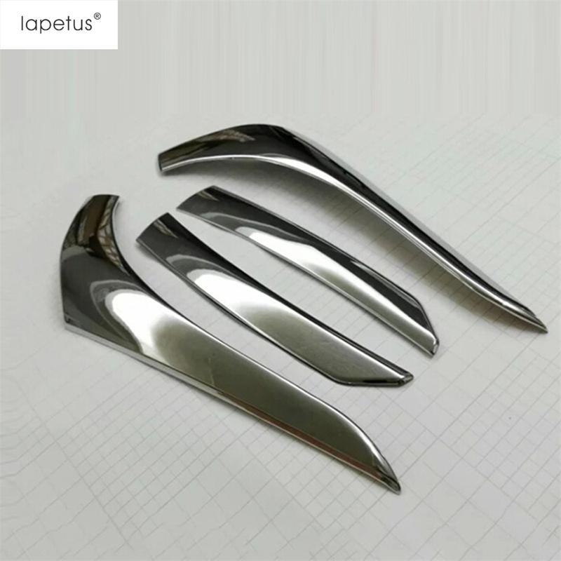 4PCS ABS Chrome Accessories For Mitsubishi Outlander 2015 -  Rear Tail Lights Lamp Eyelid Eyebrow Molding Cover Kit Trim