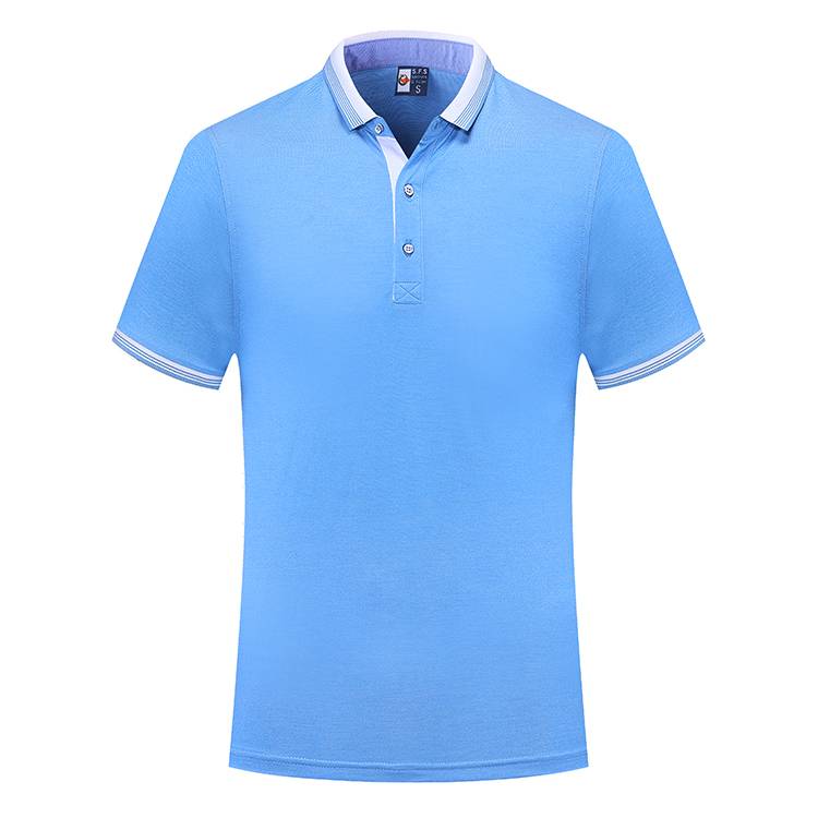 HBT 606  200G Oude Two Tone Cotton Lapel POLO Shirt