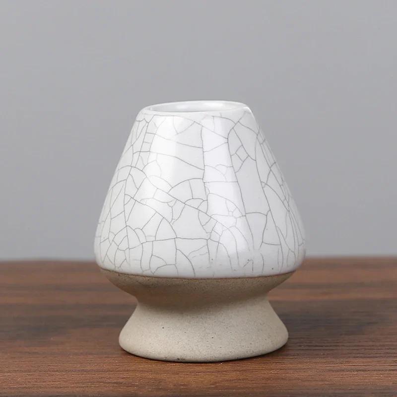 Ceramic Chasen Holder Stand Bowl Japanese Matcha Green Tea Bamboo Whisk Grinder Tea Tools Accessories Holder Teaware for Home