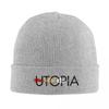 Utopia Bonnet Hats Comic Beanie Hats Design Skullies Beanies Winter YK Cool Unisex Women Gym Elastic Cap
