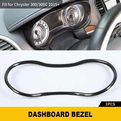 Dashboard Meter Panel Cover Trim Accessories for Chrysler 300 2015+ Carbon Fiber