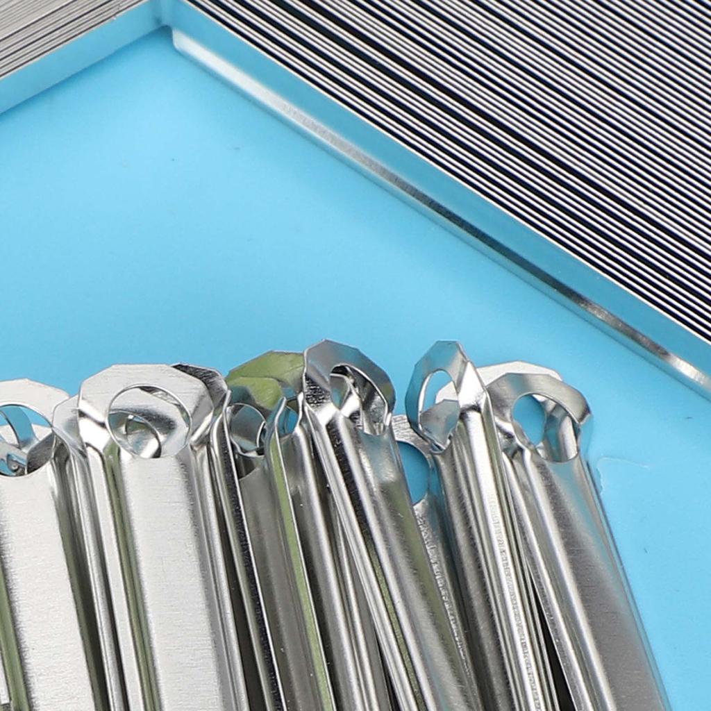 50 ks Kancelářské spony 2 dírkové železné klipy na papír hrotové spony vázací svorky 80mm rozteč děr pro 350 listů papíru A4