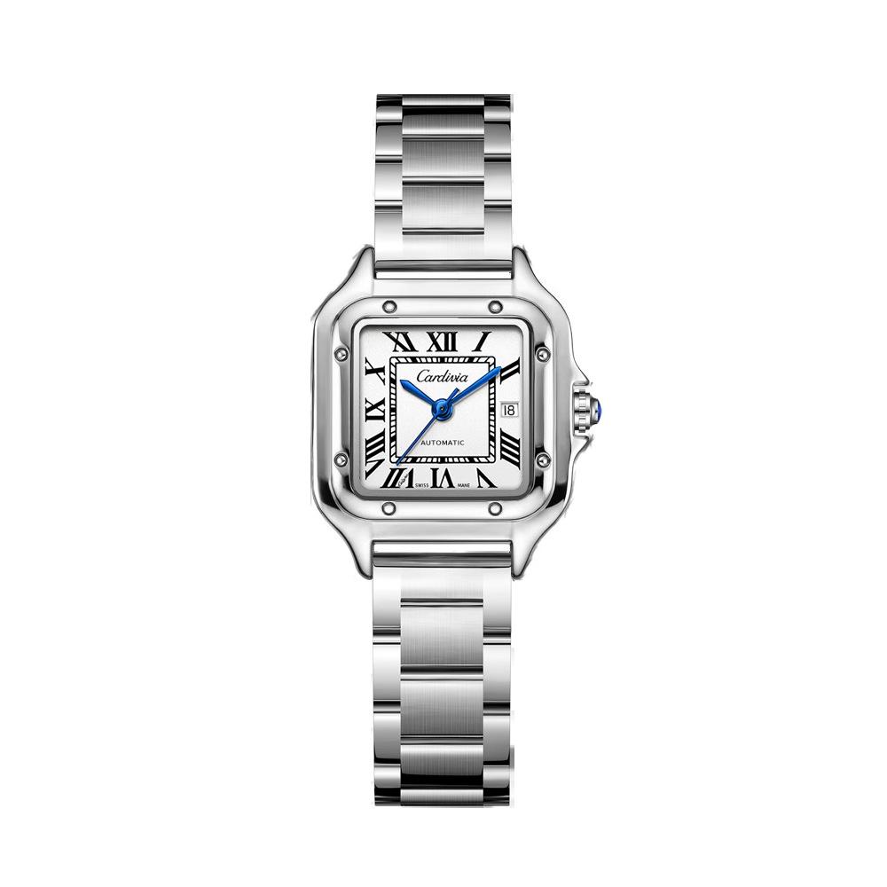 Kajia's Best-Selling Women's Santos Stainless Steel Watch - Ideal Christmas Gift