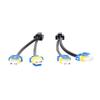 2pcs Headlight Bulb Conversion Wire 9003 H4 TO 9005 9006 Two Harness Headlight Bulb Conversion Sockets